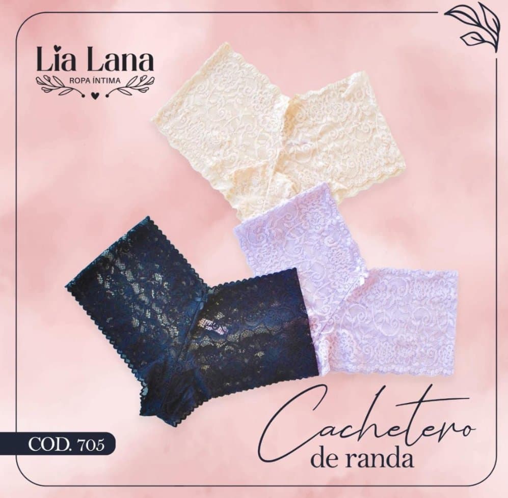 705 Lía Lana  Cachetero de Randa x3 Unidades