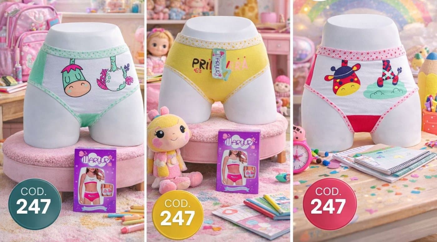 247 Maryuri Estampado Niña x3 Unidades