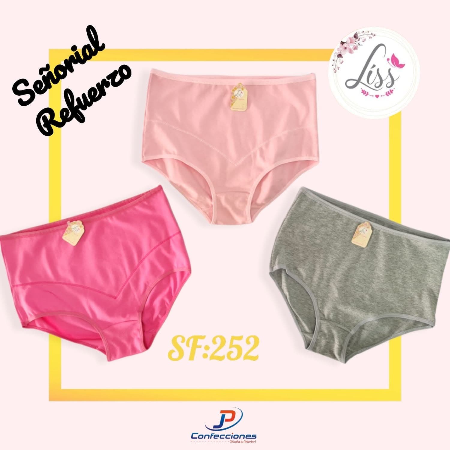 252 Liss Doble Material Señorerial Refuerzo Llano x3 Unidades