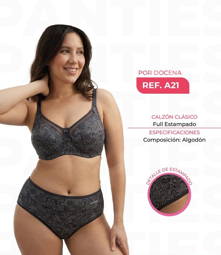 A21 Ariana Estampado Algodón x3 Unidades