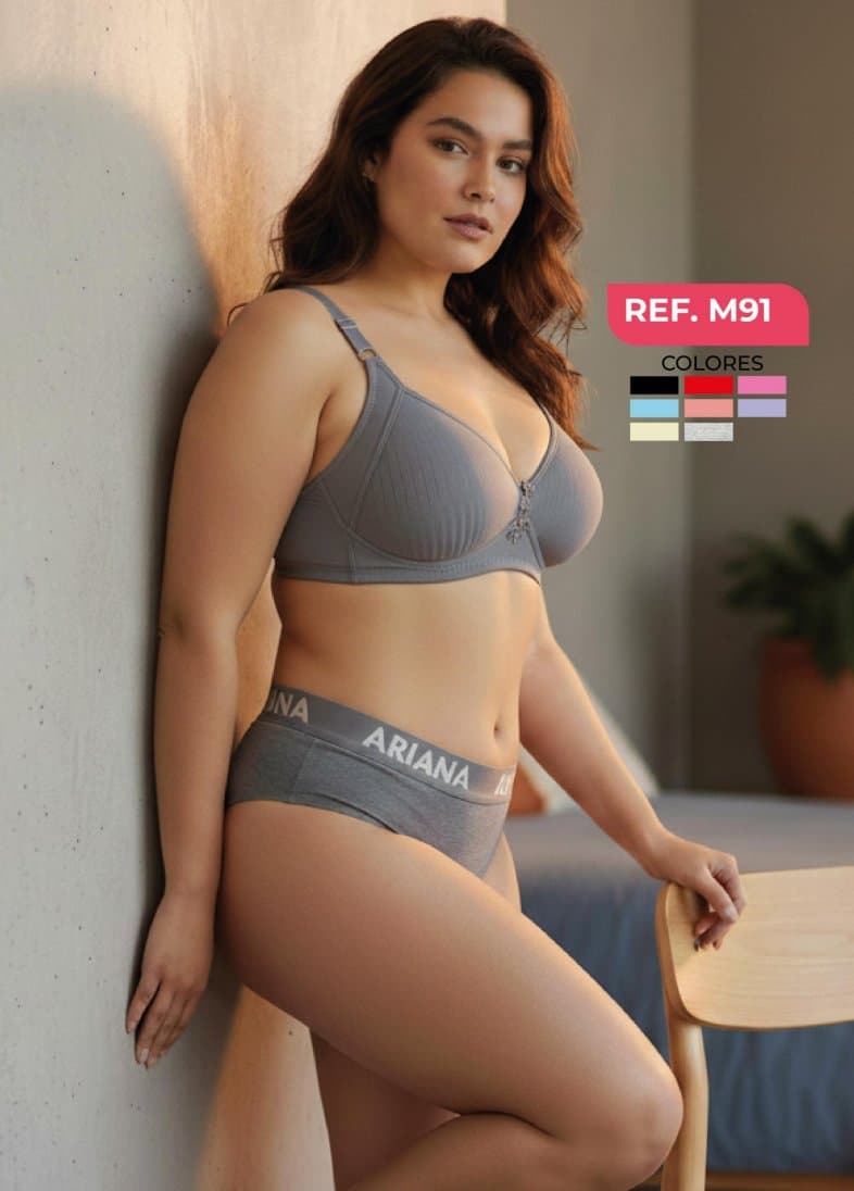 M91 Ariana Cachetero Algodón x3 Unidades