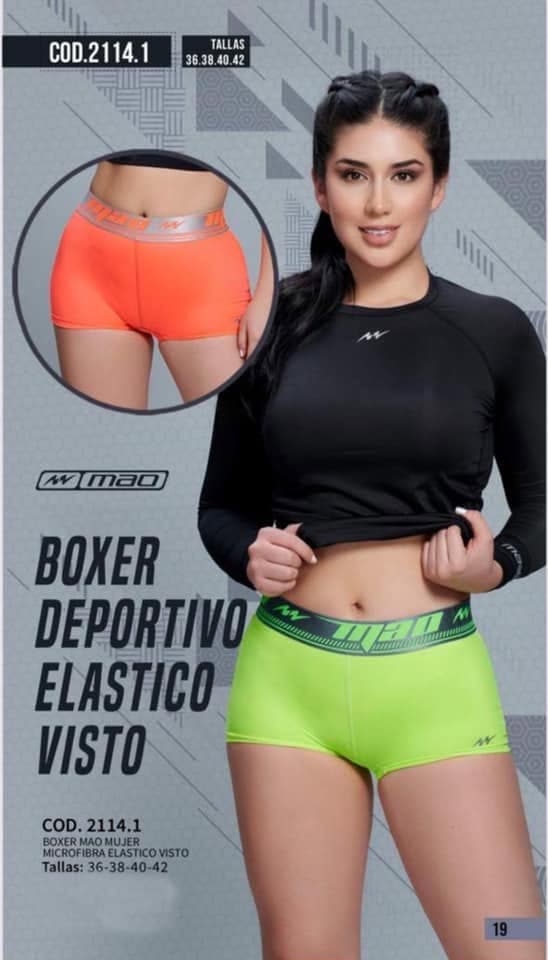 2114.1 Mao Bóxer Mujer Alicrado x1 Unidad