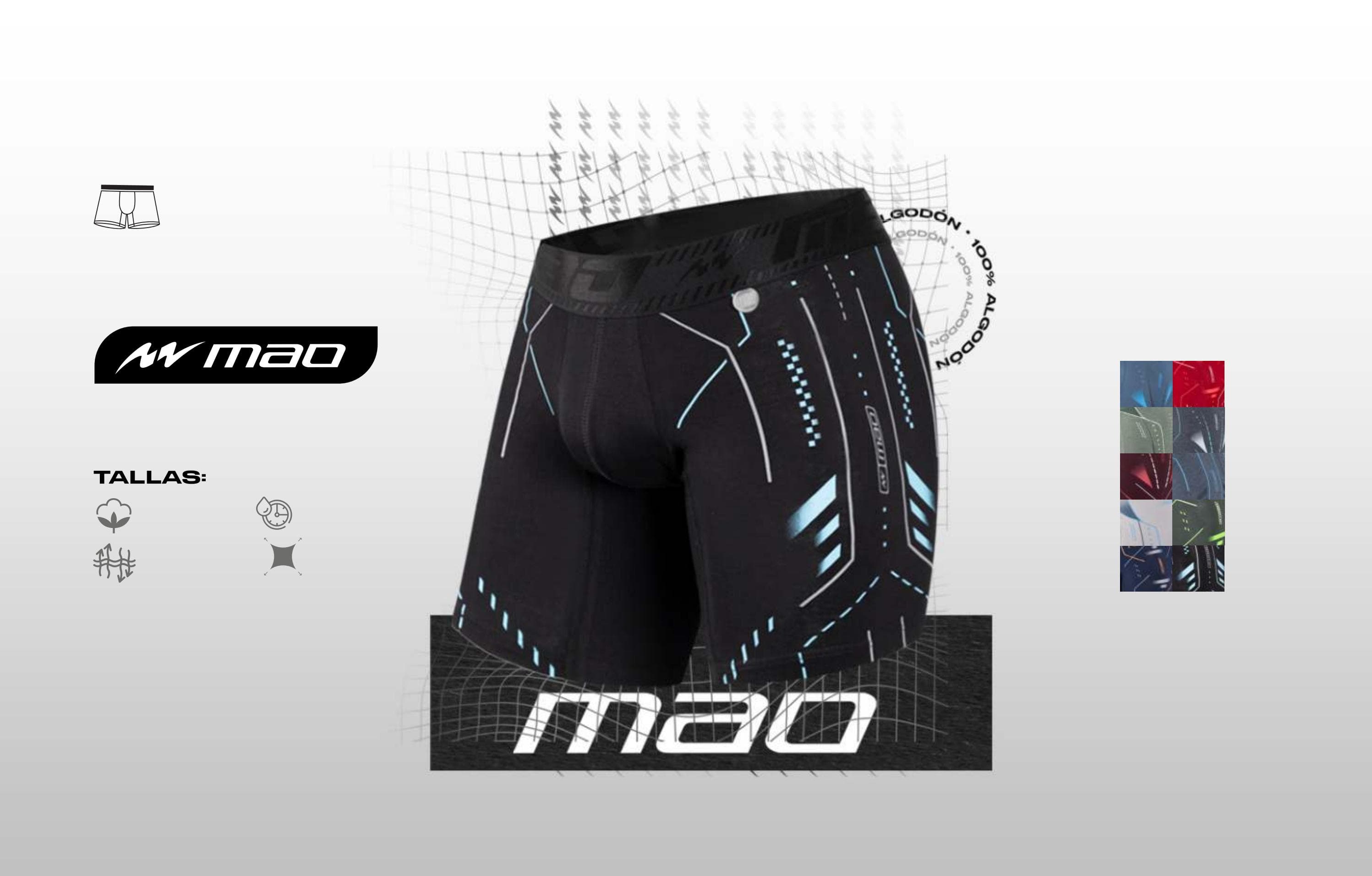 1112.44 Mao Bóxer Jacquard Tallas Plus x1 Unidad